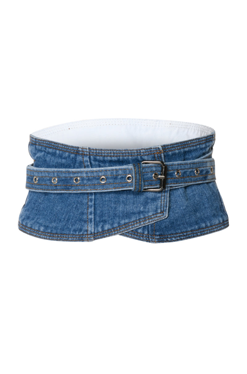 Side View Daisy Duke Denim Waist Belt