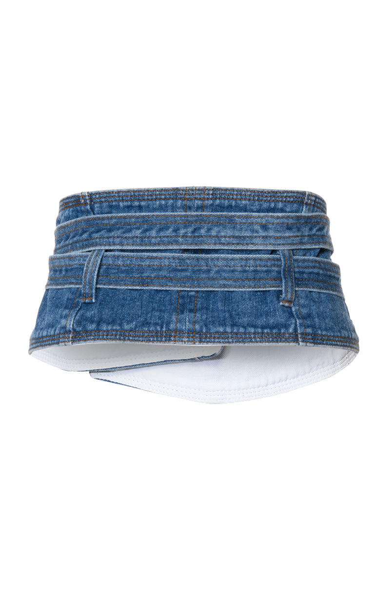 Detail View Daisy Duke Denim Waist Belt