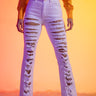 Front View Damsel In Distressed Relaxed High Waisted Jeans