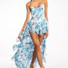 Front View Dancing Days Floral High Low Dress