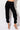 Front View Dangerous Vibes Zipper Jogger in Black