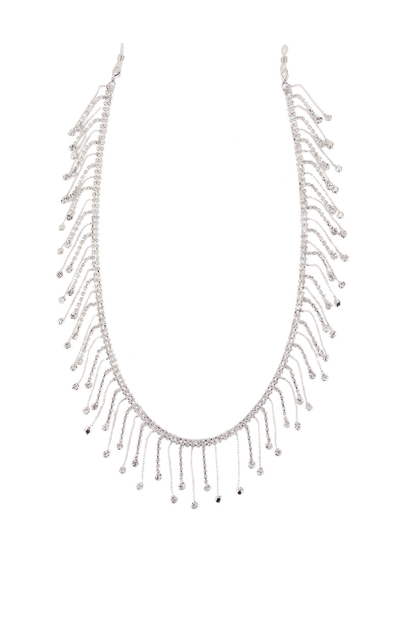 Back View Dangle Croquis Rhinestone Glasses Chain 3