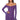 Front View Dani Mineral Wash Mini Dress In Purple Multi