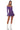 Side View Dani Mineral Wash Mini Dress In Purple Multi