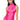 Front View Daniela Fringe Detail Sleeveless Mesh Top In Pink