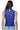 Detail View Daniela Fringe Detail Sleeveless Mesh Top In Royal Blue