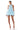 Back View Darling Diva Tulle Halter Neck Mini Dress In Light Blue