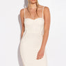 Front View Date Night Bandage Midi Dress