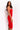 Back View Date Night Bandage Midi Dress in Red