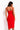 Detail View Date Night Bandage Midi Dress in Red