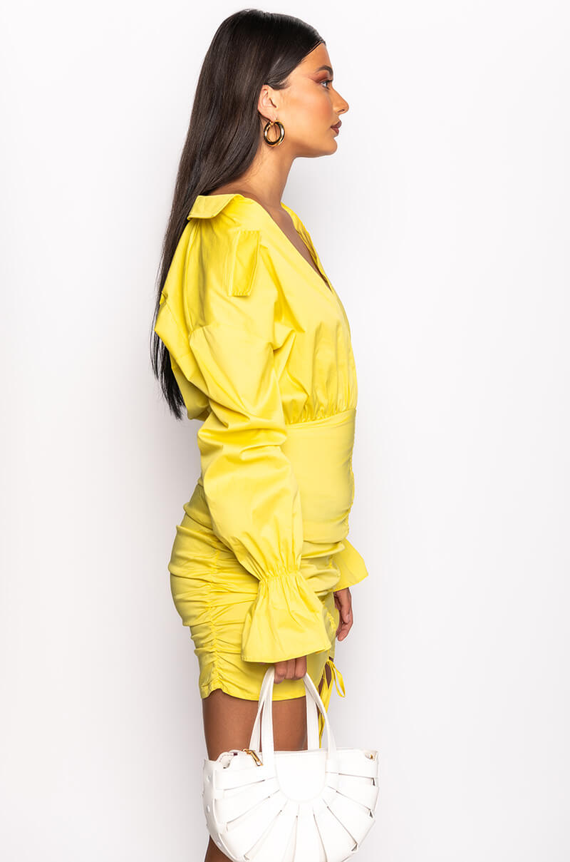 Detail View Day Date Stretch Shirt Dress