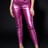 Front View Daytime Disco Faux Leather Legging