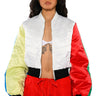 Front View Decker Color Block Bomber