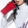 Front View Decorative Drank Bling Cup