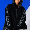 Front View Deep End Oversized Knit Detailed Sweatshirt