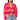 Front View Deep Feelings Striped Deep V Sweater In Pink