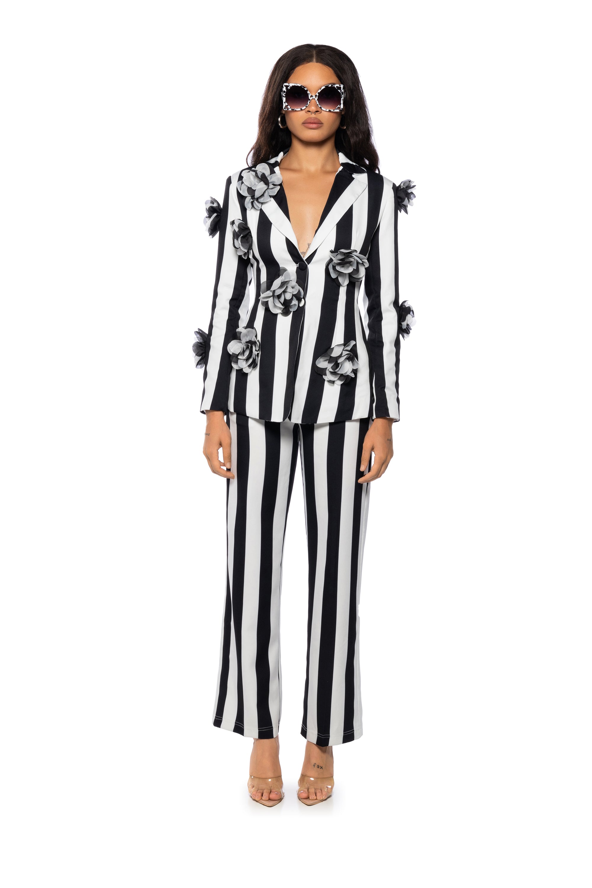 Extra View Deetz Stripe Wide Leg Trouser 7