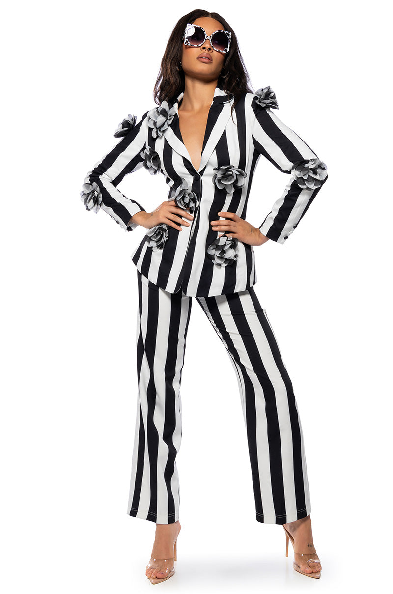 Extra View Deetz Stripe Wide Leg Trouser 8