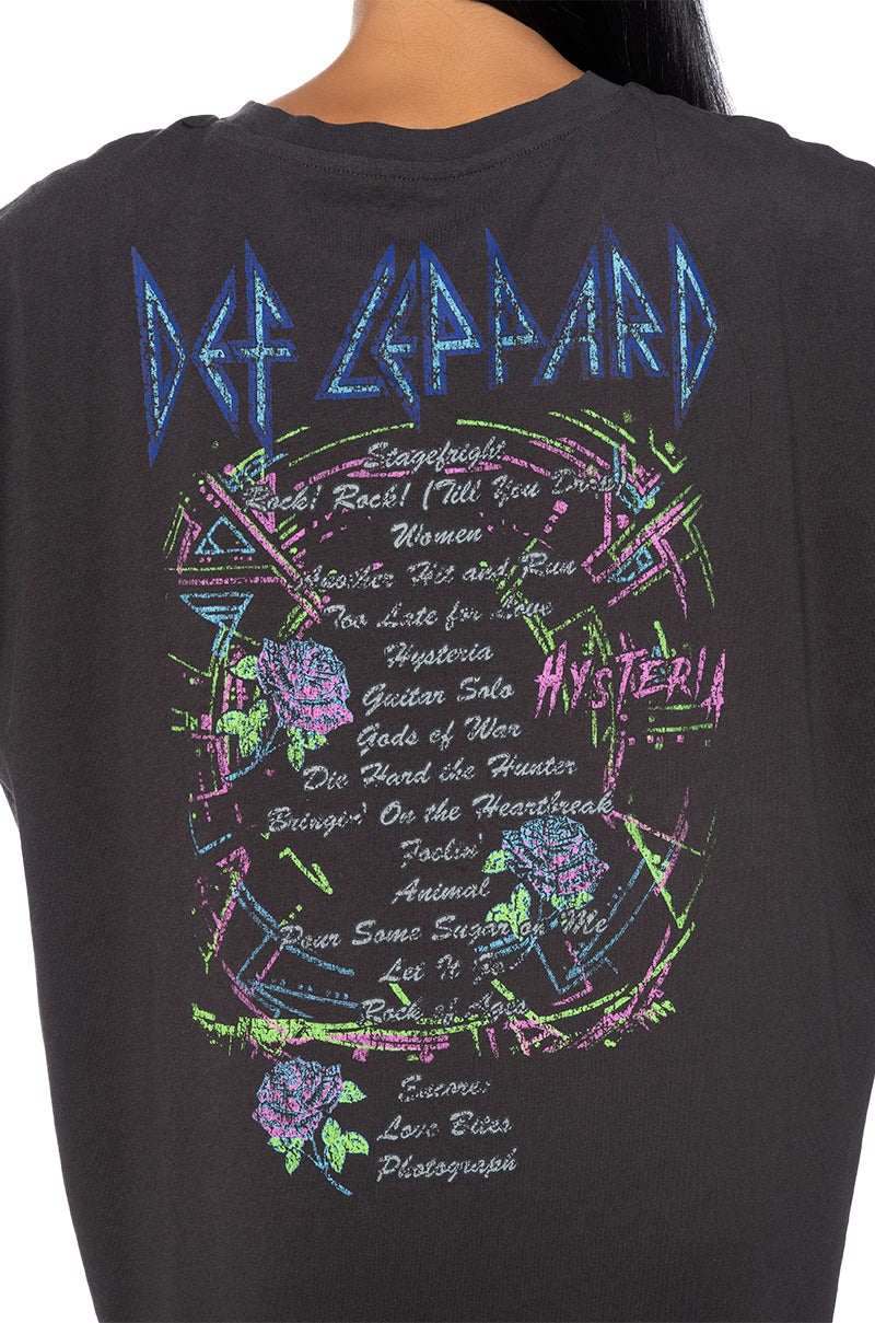 Detail View Def Leppard Oversized Shirt Dress