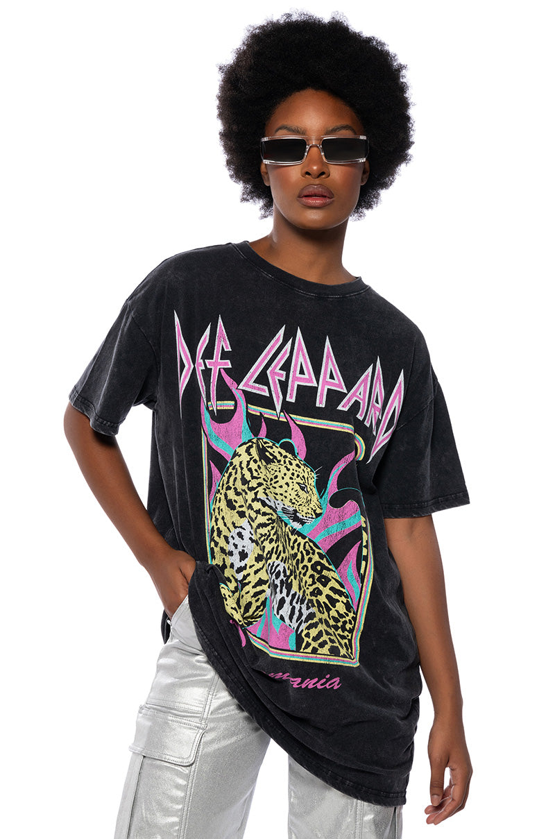 DEF LEPPARD PYROMANIA TSHIRT DRESS view 0