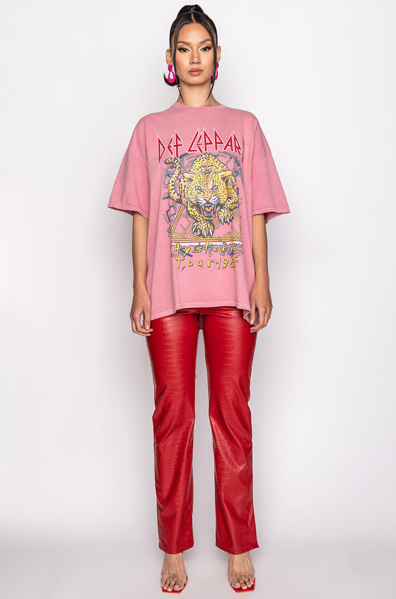 Extra View Def Leppard T Shirt Dress