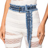 Front View Denim Dreams Frayed Belt