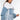 Front View Denim Oclock Corseted Sweatshirt