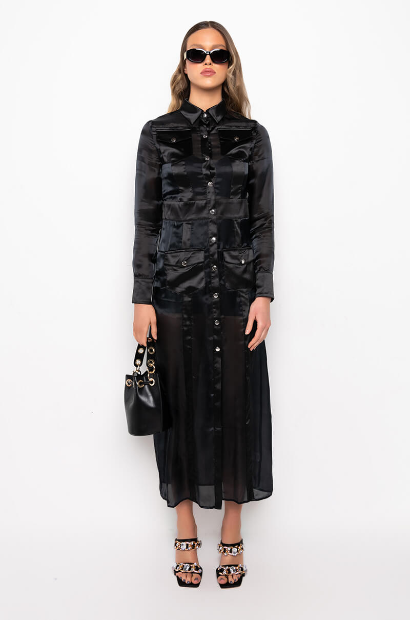 Detail View Department Of Fashion Sheer Trench