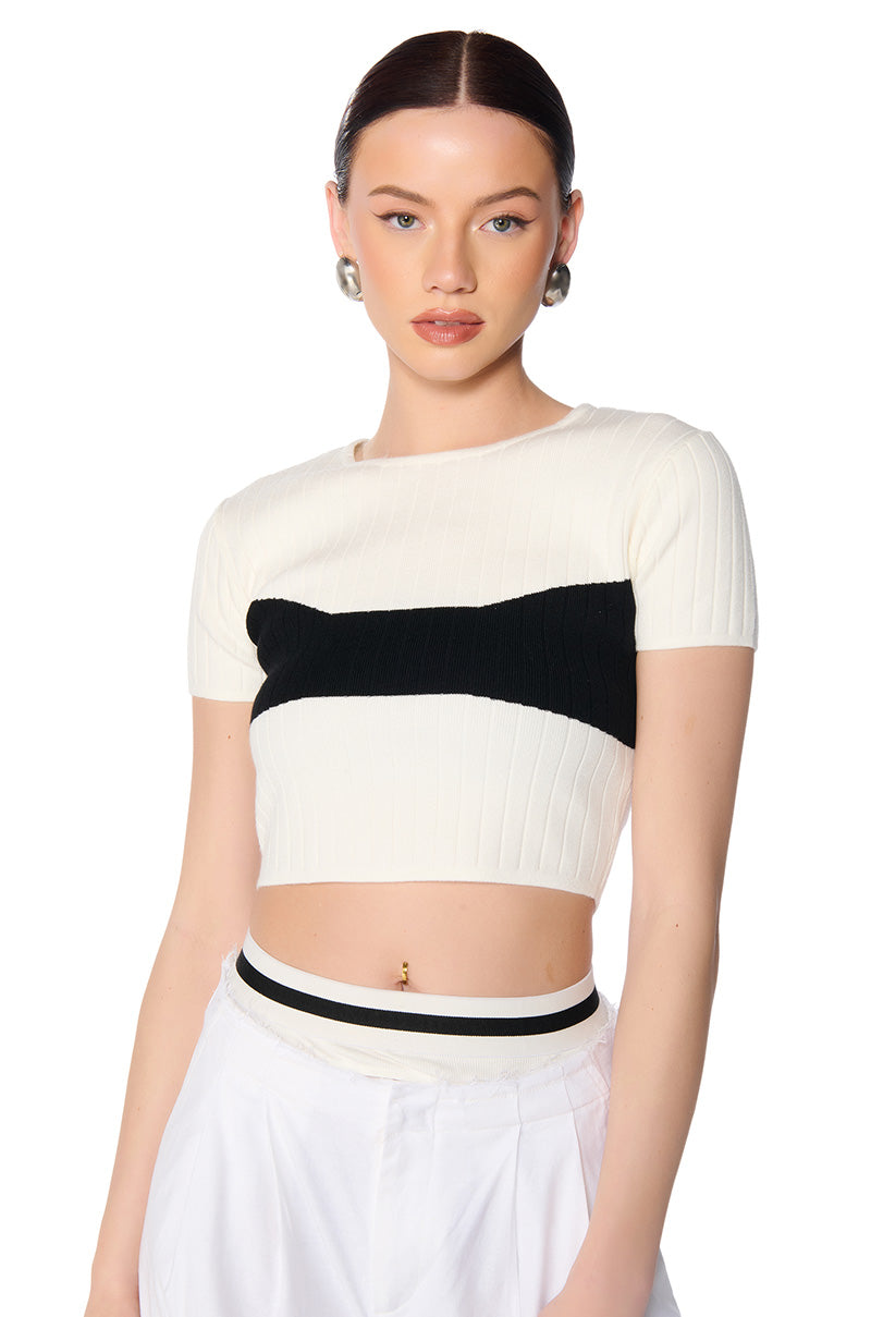 Front View Desiree Knit Top