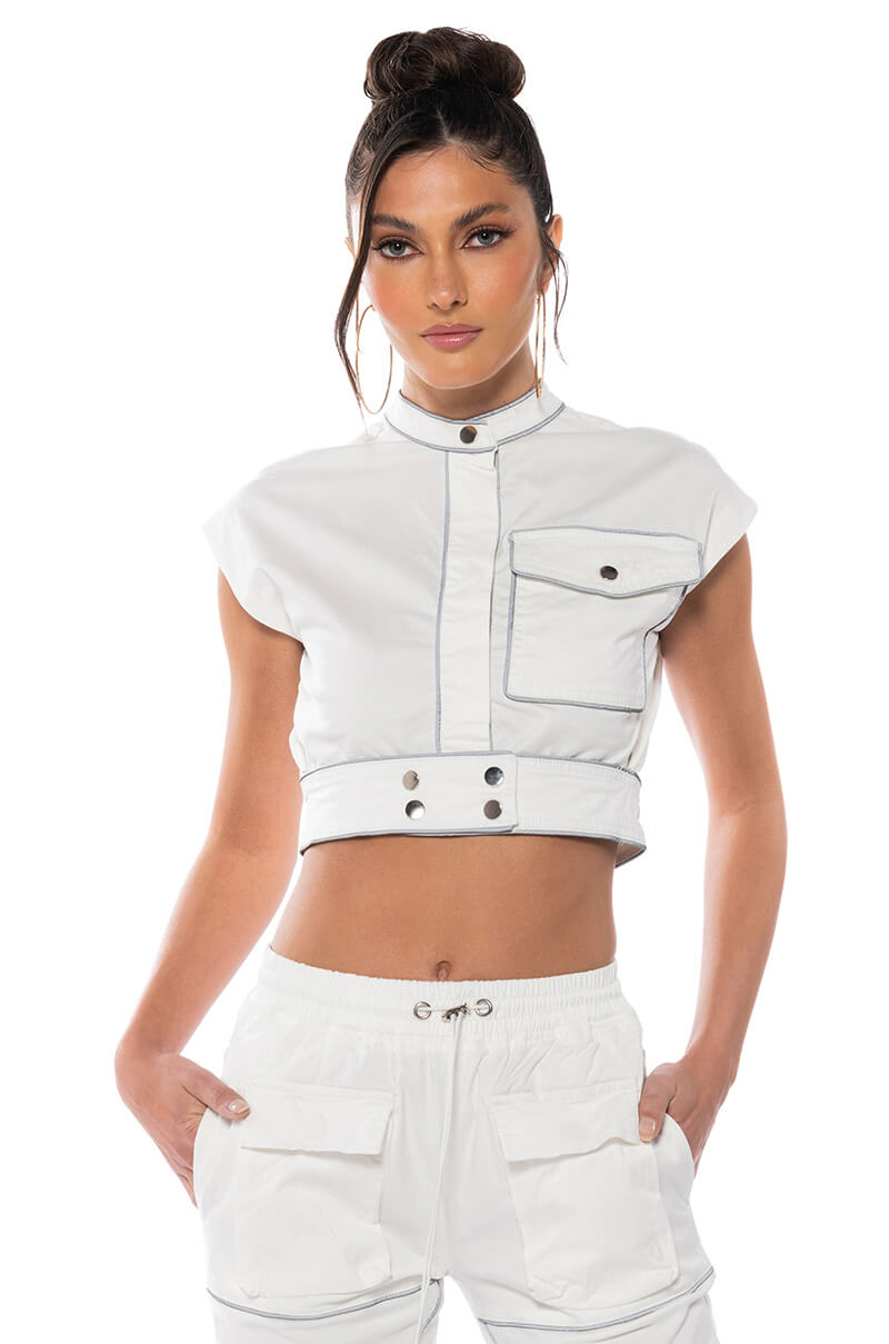 DESTINATION CROPPED CARGO TOP view 0