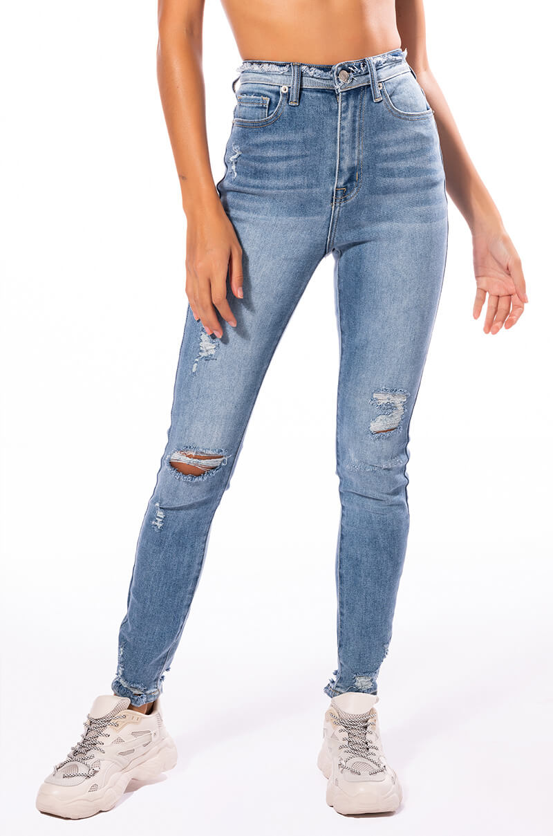 DETAILS MAKE PERFECTION HIGH RISE SKINNY JEANS view 0