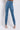 Back View Details Make Perfection High Rise Skinny Jeans in Medium Blue Denim