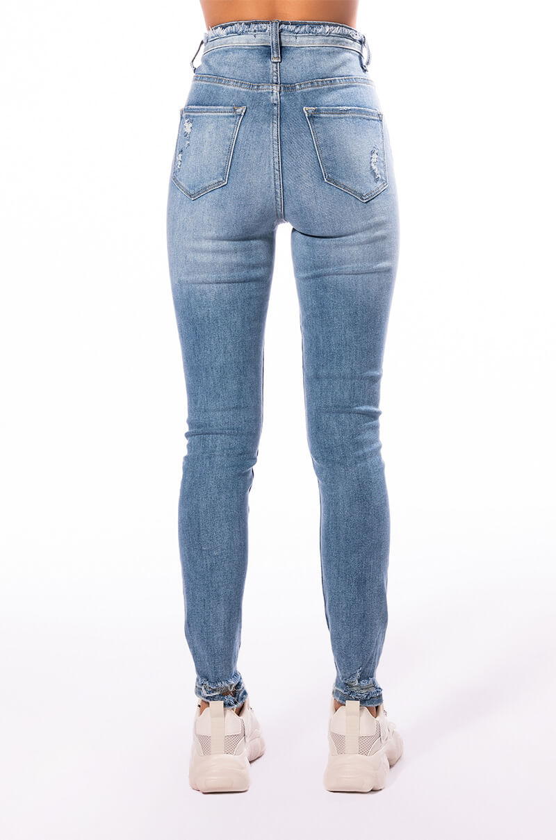 Full View Details Make Perfection High Rise Skinny Jeans