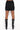 Extra View Diabolical Ruched Mesh Zippered Mini Skirt