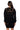 Detail View Diamond Cut Oversized Sweater Dress In Black