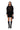 Extra View Diamond Cut Oversized Sweater Dress In Black