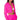 Front View Diamond Lace Up Track Jacket In Pink