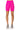 Back View Diamond Mesh Biker Shorts In Pink