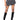 Front View Diamonds Dancing Pleated Mini Skirt In Black