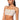 Front View Diamonds Dancing Sleeveless Bralette Top In Beige