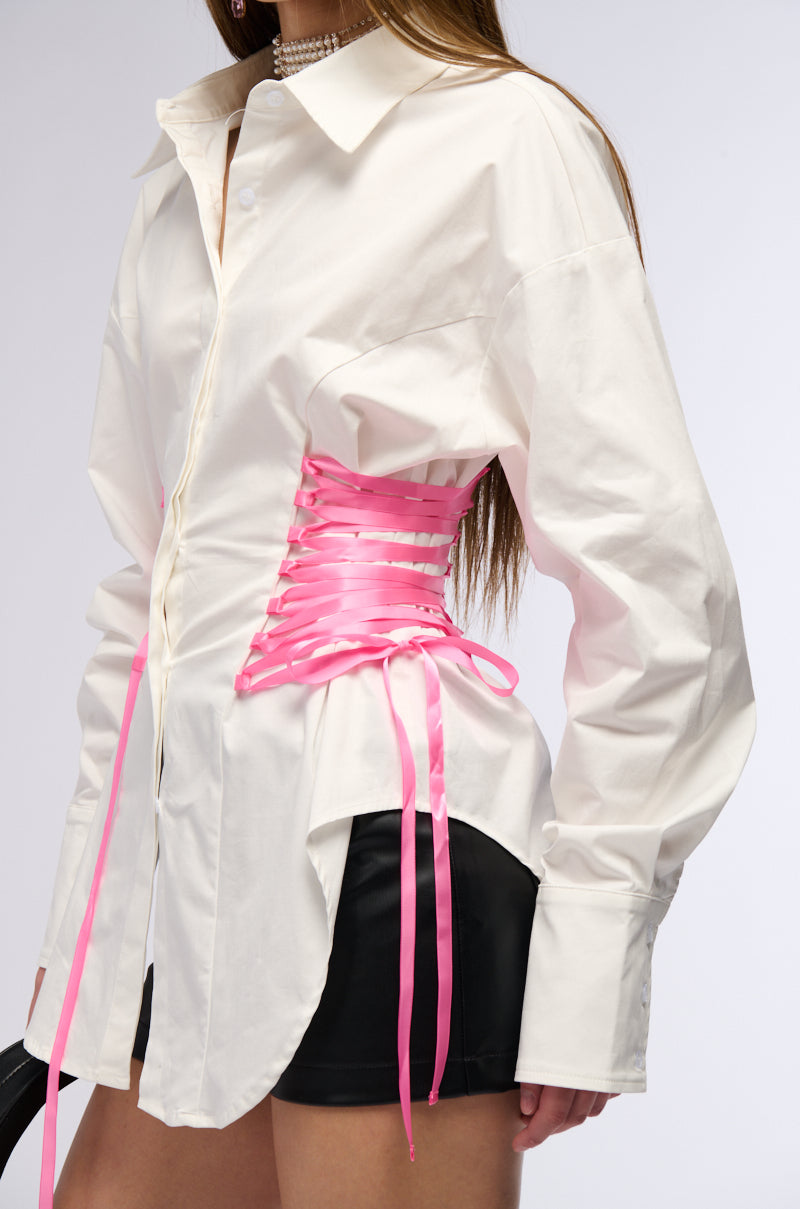 Full View Did Me Wrong Button Down Blouse