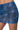 Extra View Different Than You Denim Print Mesh Mini Skirt