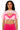 Front View Dionne Feather Trim Bra And Ultra Crop Tshirt Set