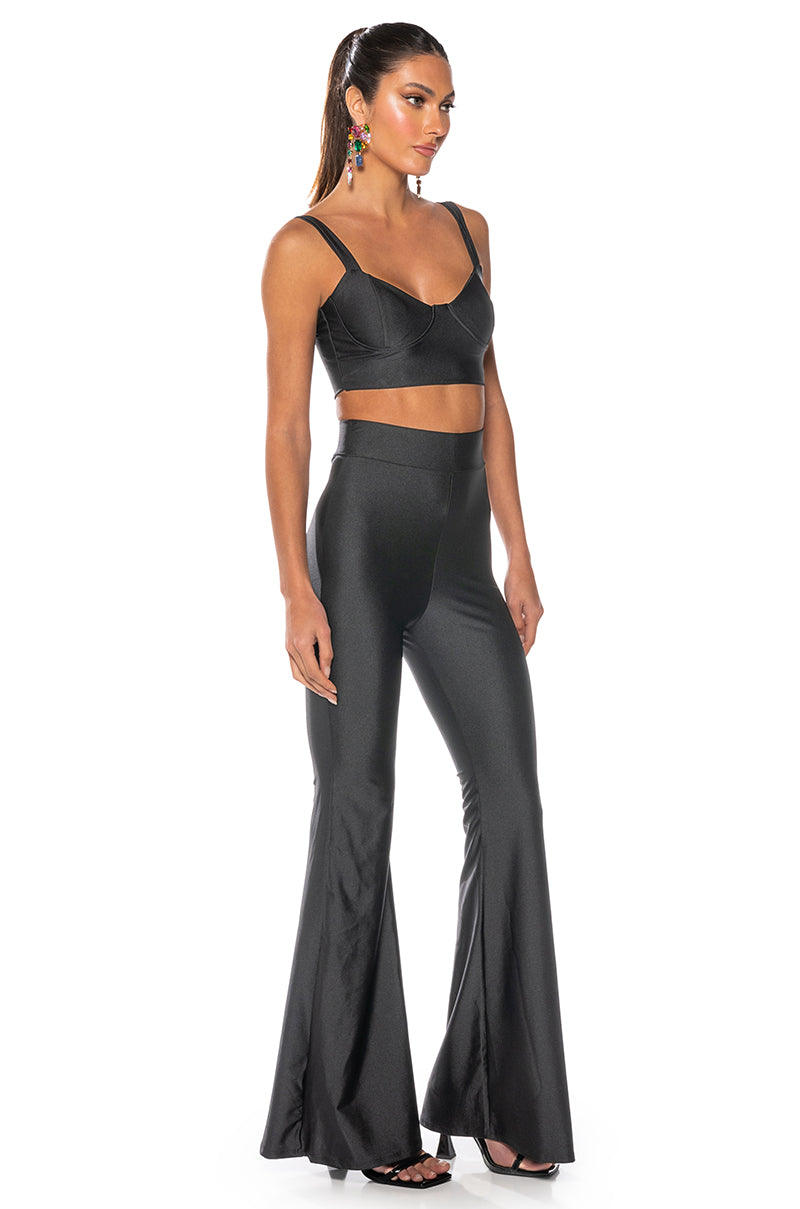 Detail View Disco Night Flared Trouser
