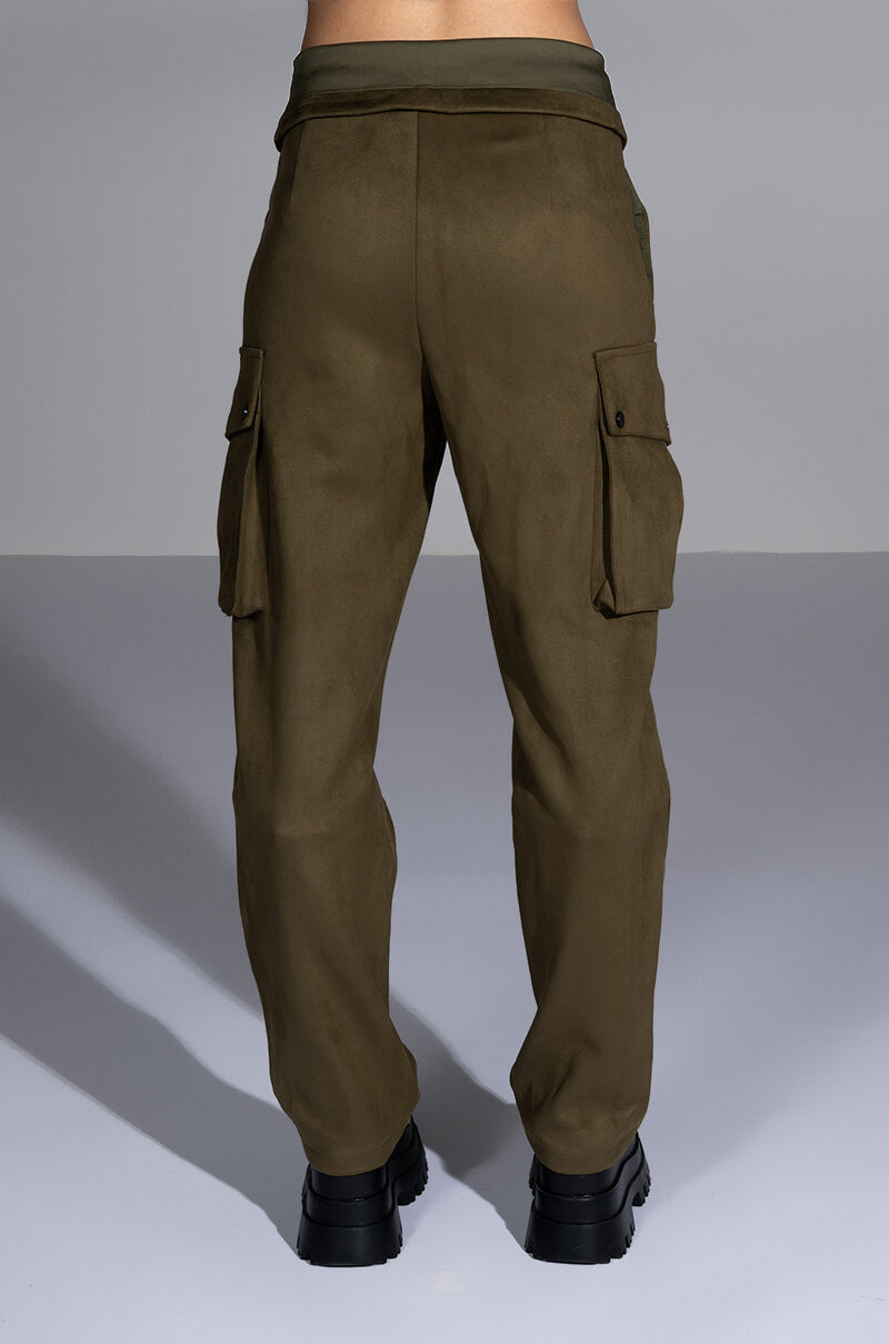 Full View Distraction Fold Over Cargo Pants