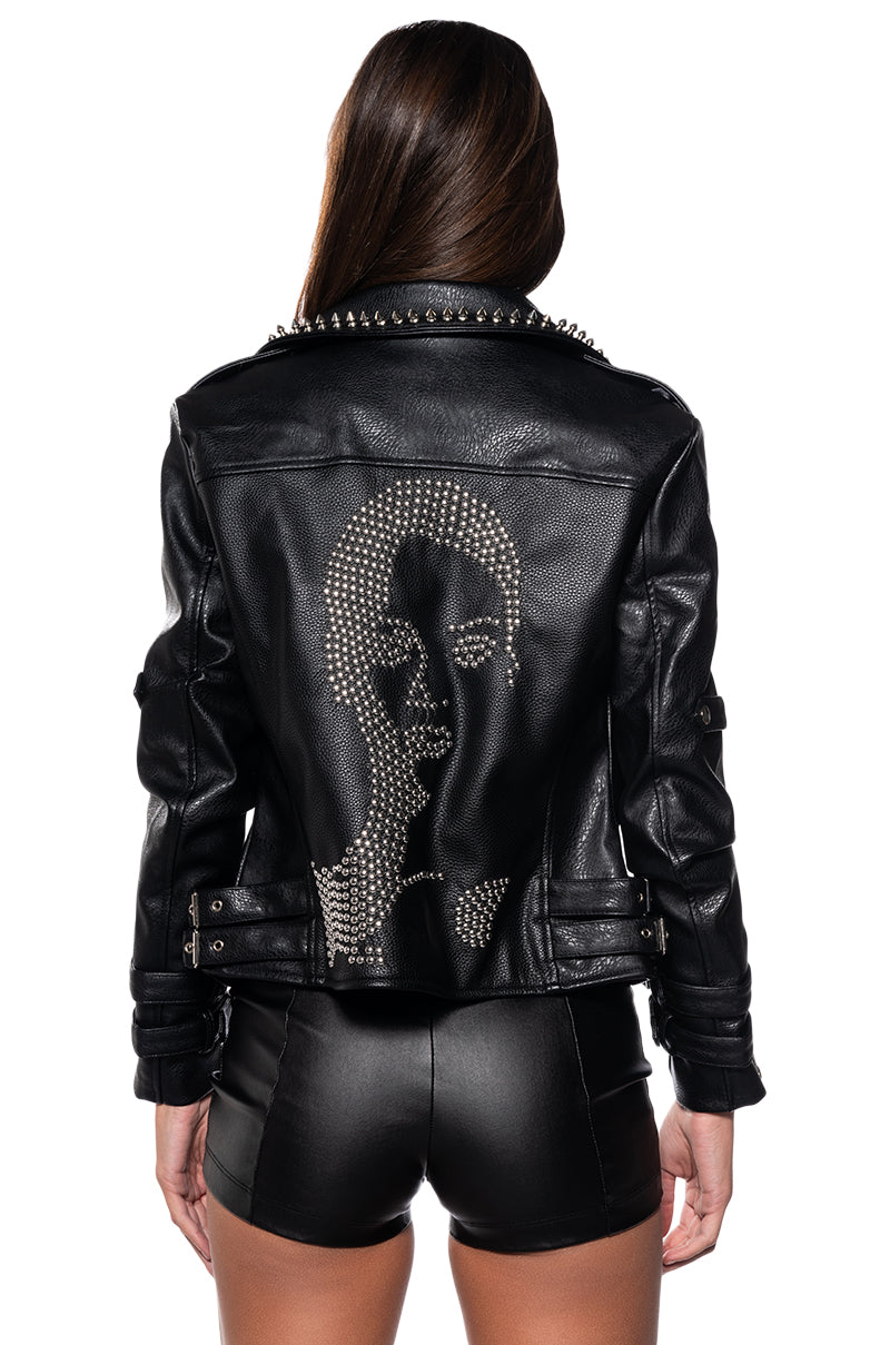 Extra View Disturbia Embellished Moto Jacket 5