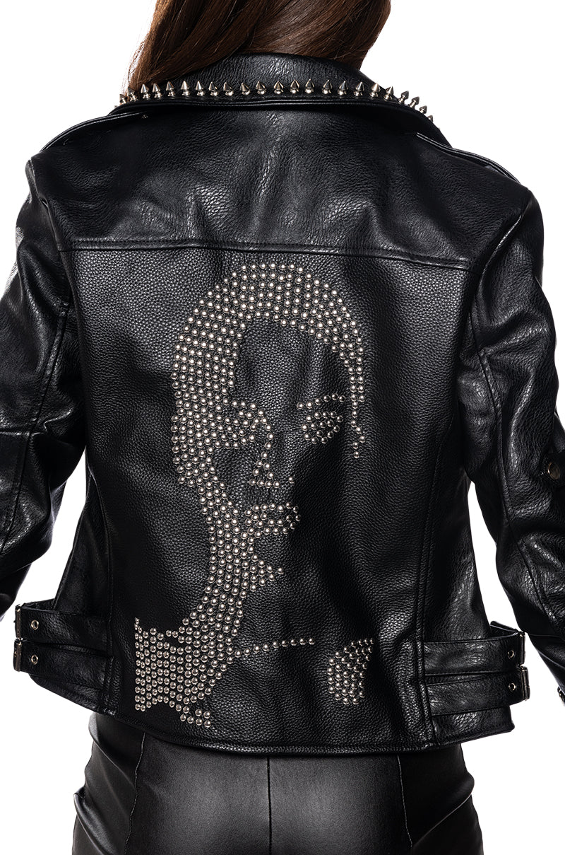 Extra View Disturbia Embellished Moto Jacket 6