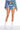 Front View Ditzy Daze Patchwork Distress High Rise Denim Shorts