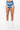 Back View Ditzy Daze Patchwork Distress High Rise Denim Shorts