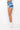 Detail View Ditzy Daze Patchwork Distress High Rise Denim Shorts